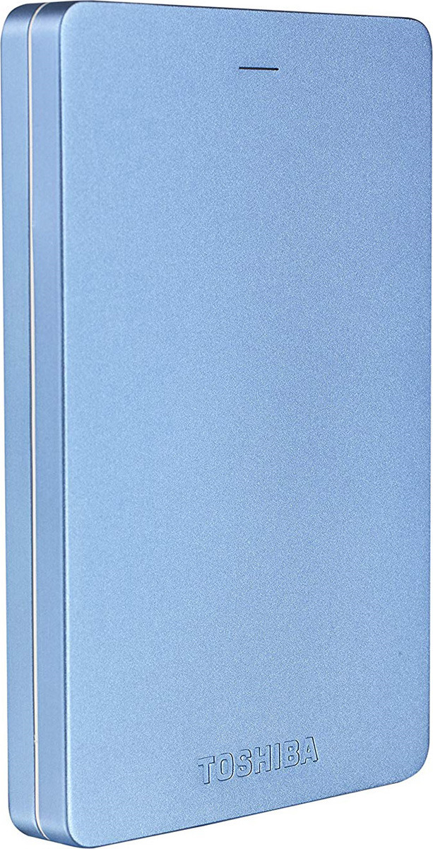 фото Toshiba Canvio Alu 500GB, Blue внешний жесткий диск (HDTH305EL3AA)