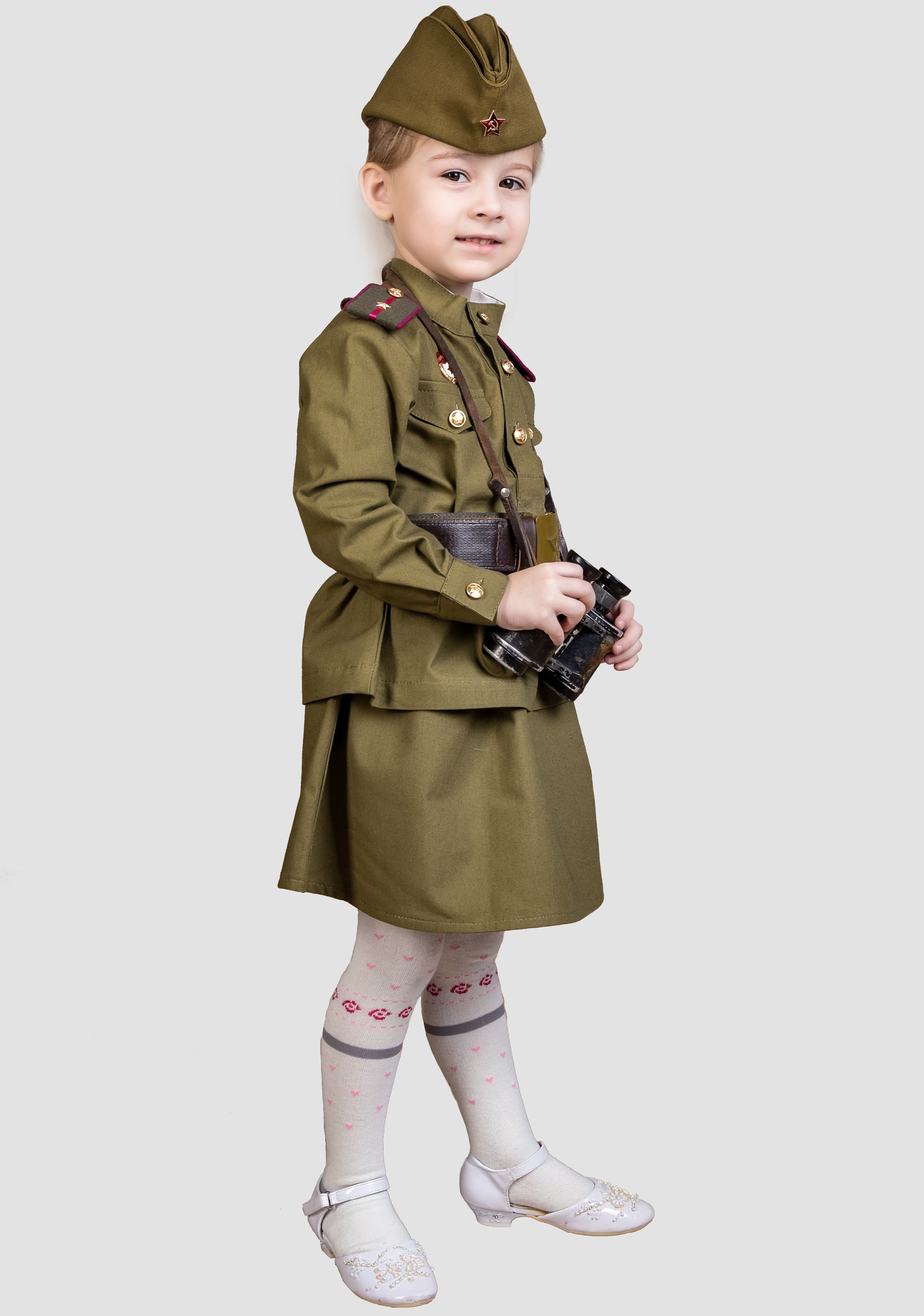 фото Комплект пехотной детской военной формы на девочку Сын полка