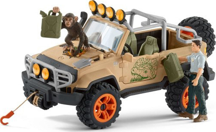 фото Набор фигурок Schleich "Внедорожник с лебедкой"