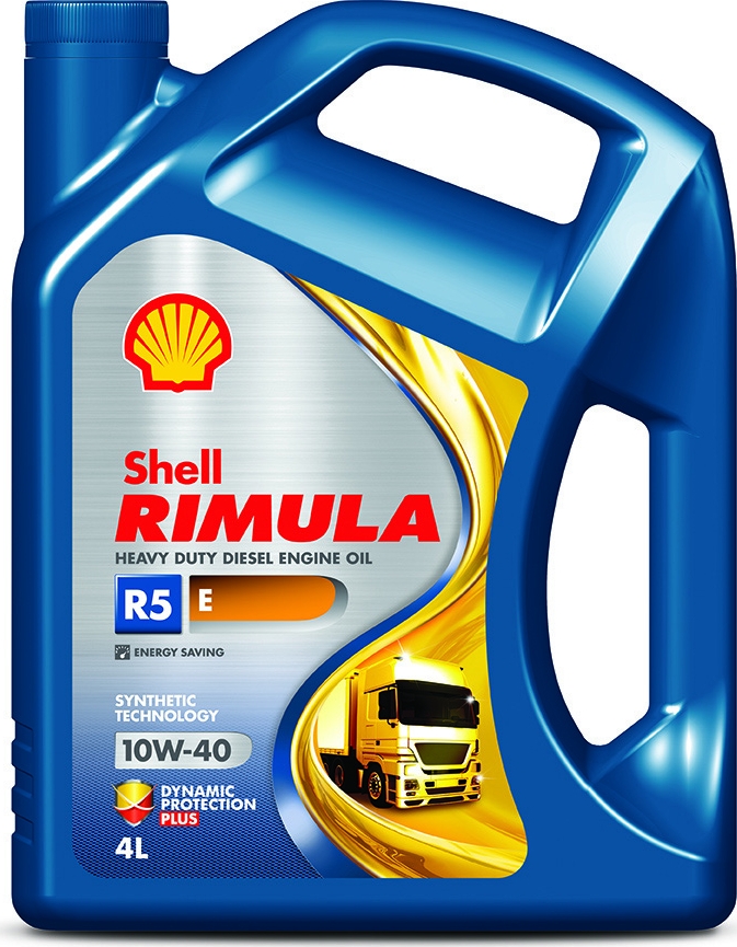 фото Масло моторное Shell Rimula R5 E для дизельных двигателей, 10W-40, полусинтетическое, 4 л