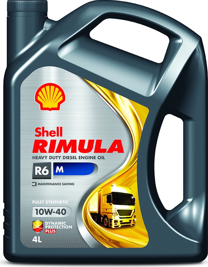 фото Масло моторное Shell Rimula R6 M, 550044890, для дизельных двигателей, синтетическое, 10W-40, 4 л