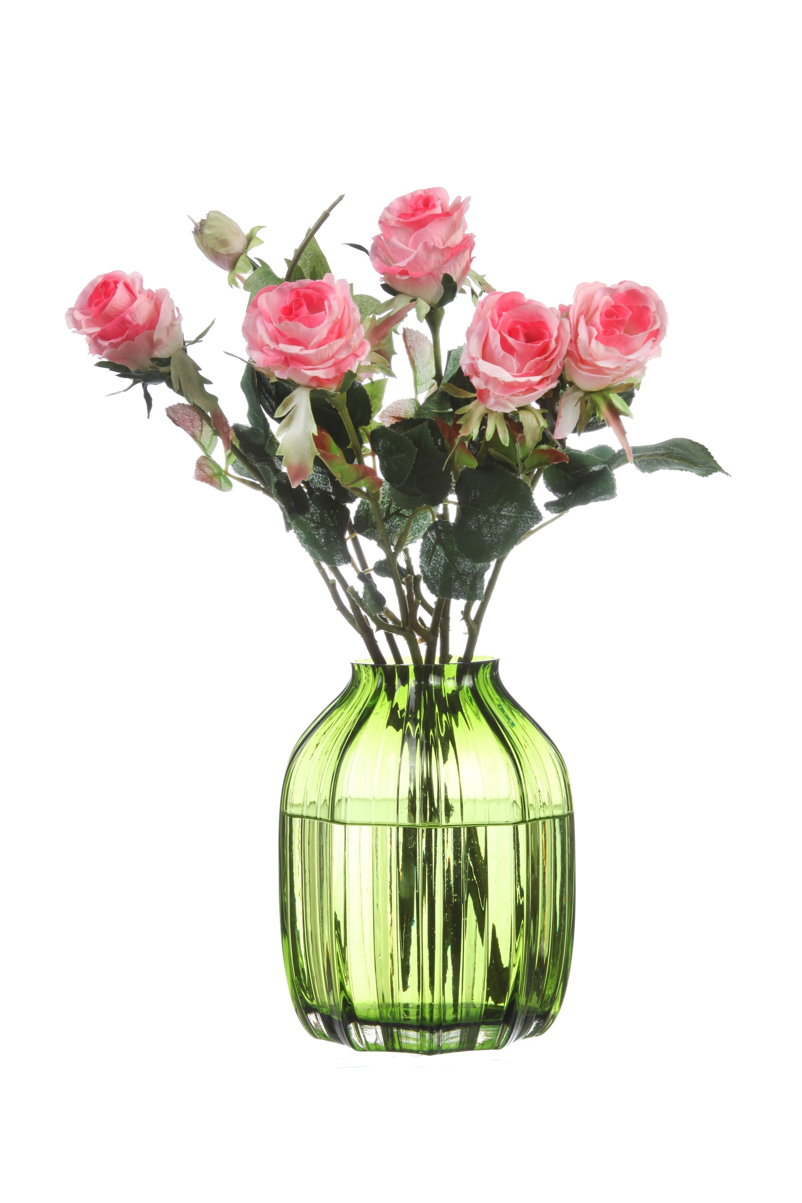 фото Ваза IsmatDecor Стеклянная ваза, ST-5 зеленый, зеленый