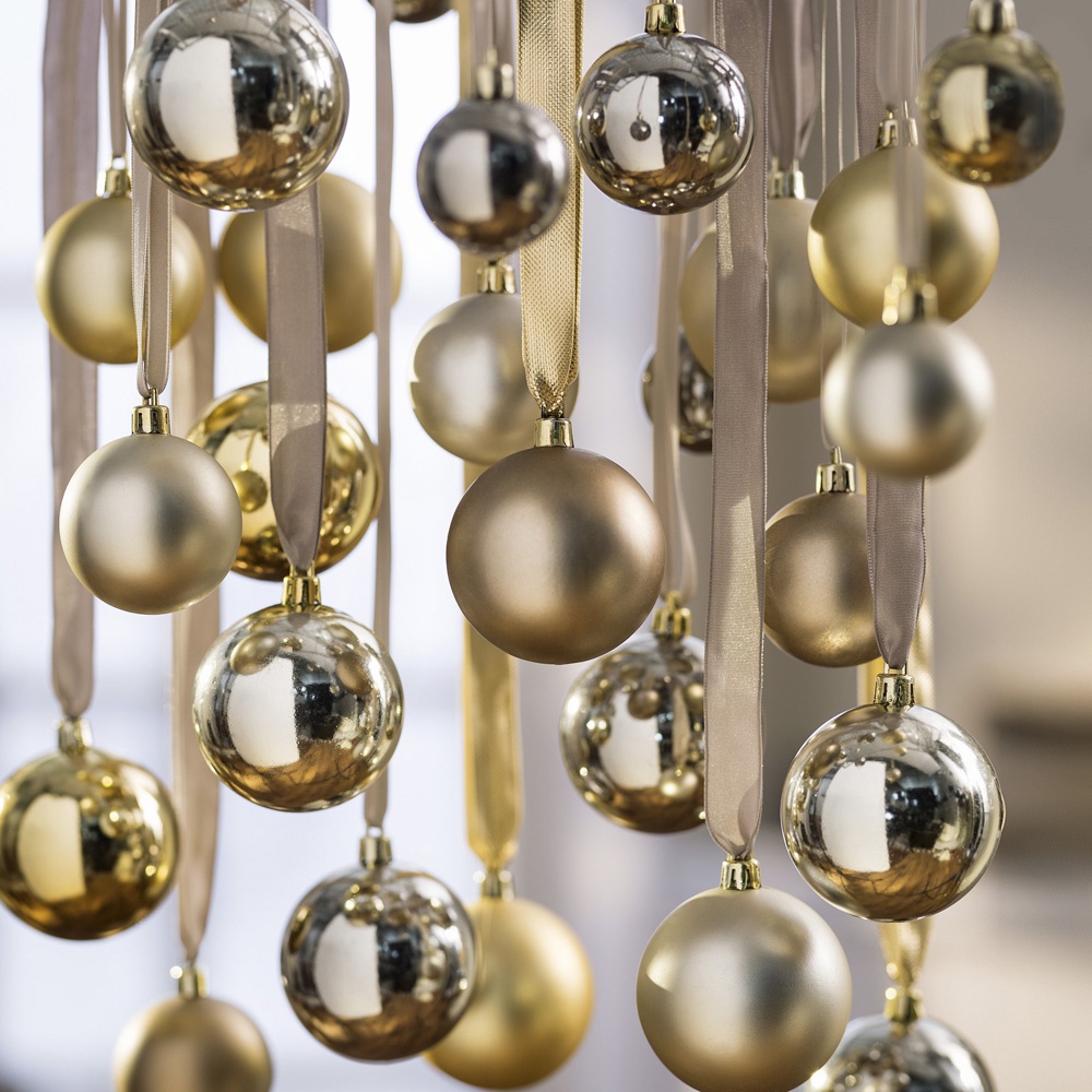 фото Набор украшений Хит-декор "Елочные шары золотые", декоративных, 70 шт Хит - декор