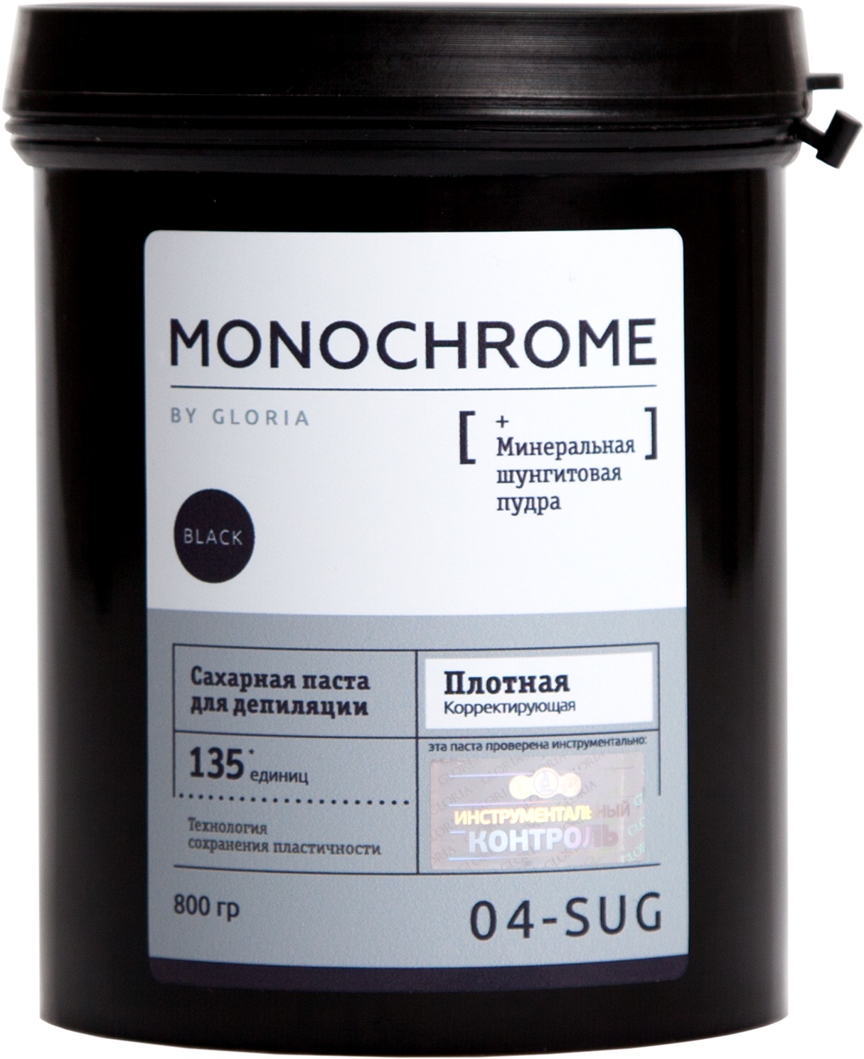 Сахарная паста MONOCHROME SYSTEM для депиляции MONOCHROME плотная корректирующая, 0,8 кг, 800