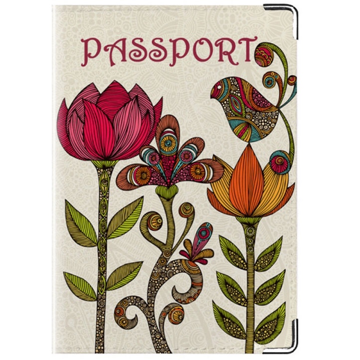 Обложка для паспорта TINA BOLOTINA Обложка для паспорта Flowers, PST-054