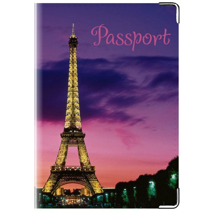 Обложка для паспорта TINA BOLOTINA Обложка для паспорта Ночной Париж, PST-089