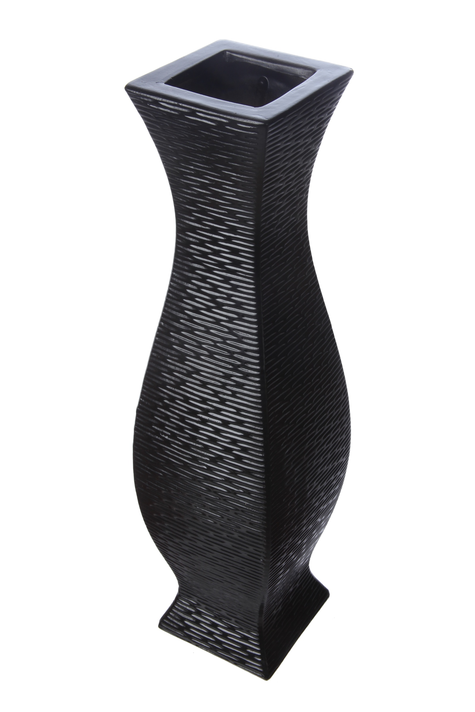 фото Ваза декоративная IsmatDecor, VB-94, напольная, керамическая, черный