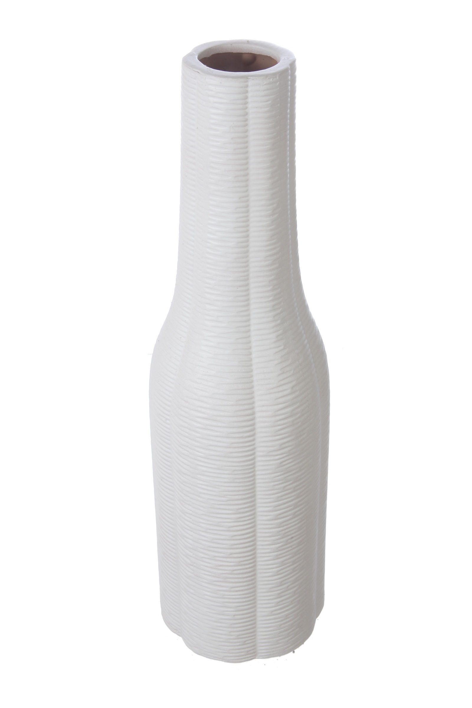 Ваза IsmatDecor Керамическая ваза, VB-95 белый, белый