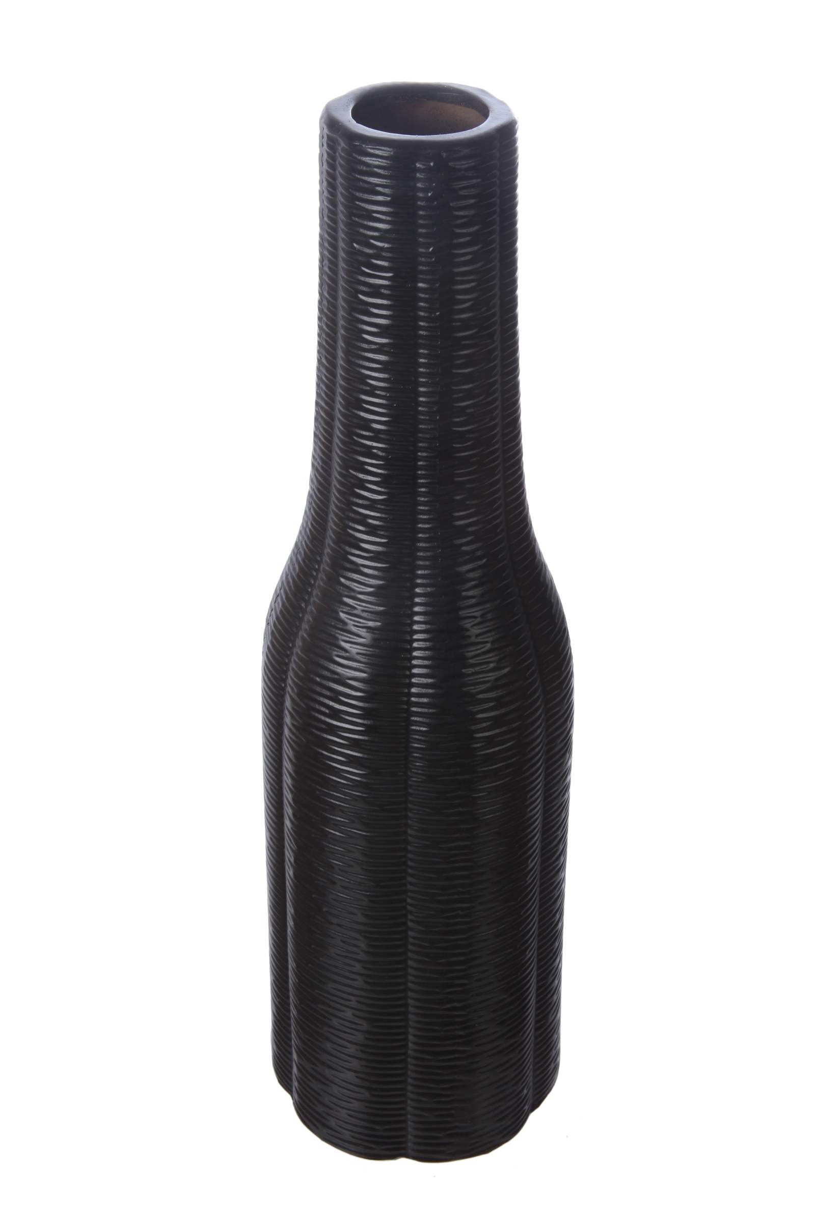 Ваза IsmatDecor Керамическая ваза, VB-96 черный, черный