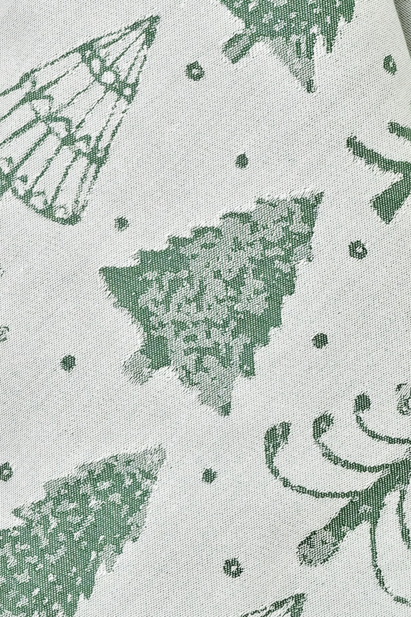 фото Полотенце кухонное Votex Home "Елочки", цвет: зеленый, белый, 40 x 60 см