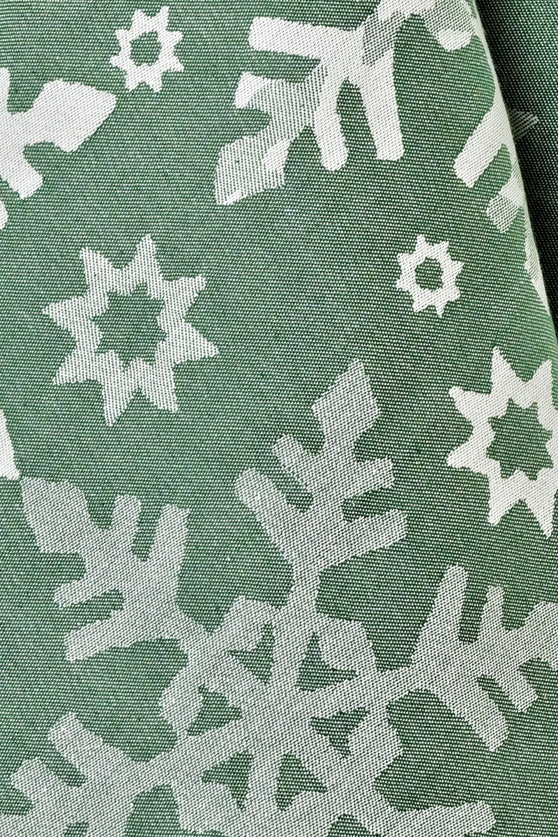 фото Полотенце кухонное Votex Home "Снежинка", цвет: зеленый, 40 x 60 см