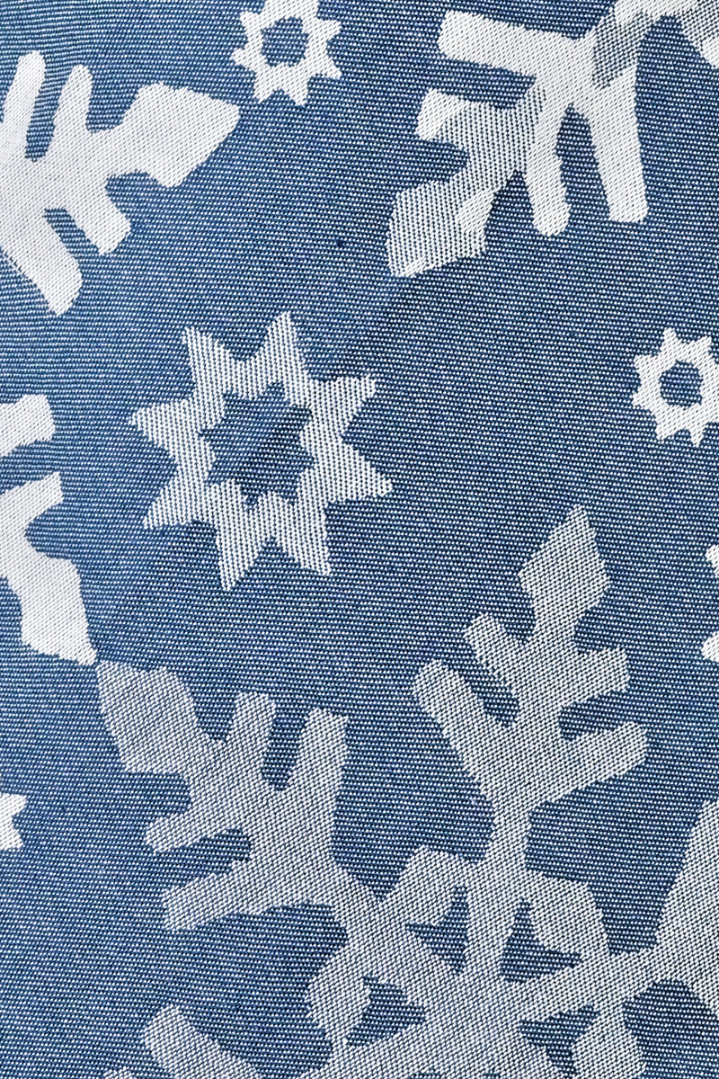 фото Полотенце кухонное Votex Home "Снежинка", цвет: синий, 40 x 60 см
