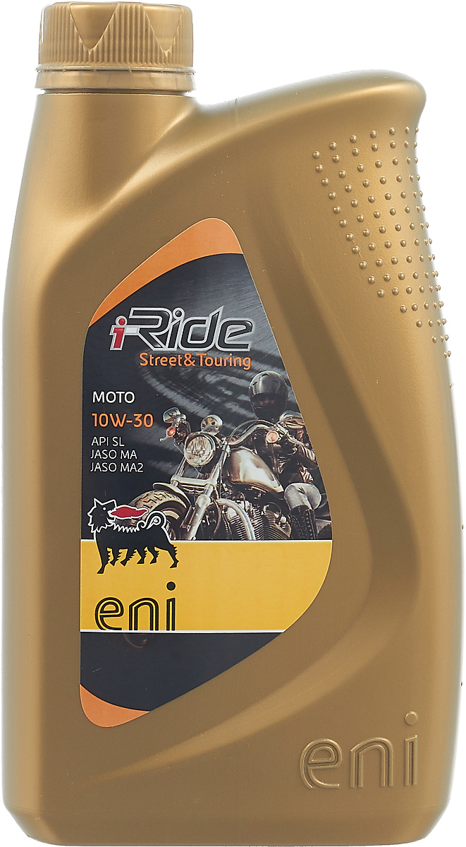 Моторное масло Eni i-Ride Moto, полусинтетическое, 10W30, API SJ, JASO MA/MA2, 1 л