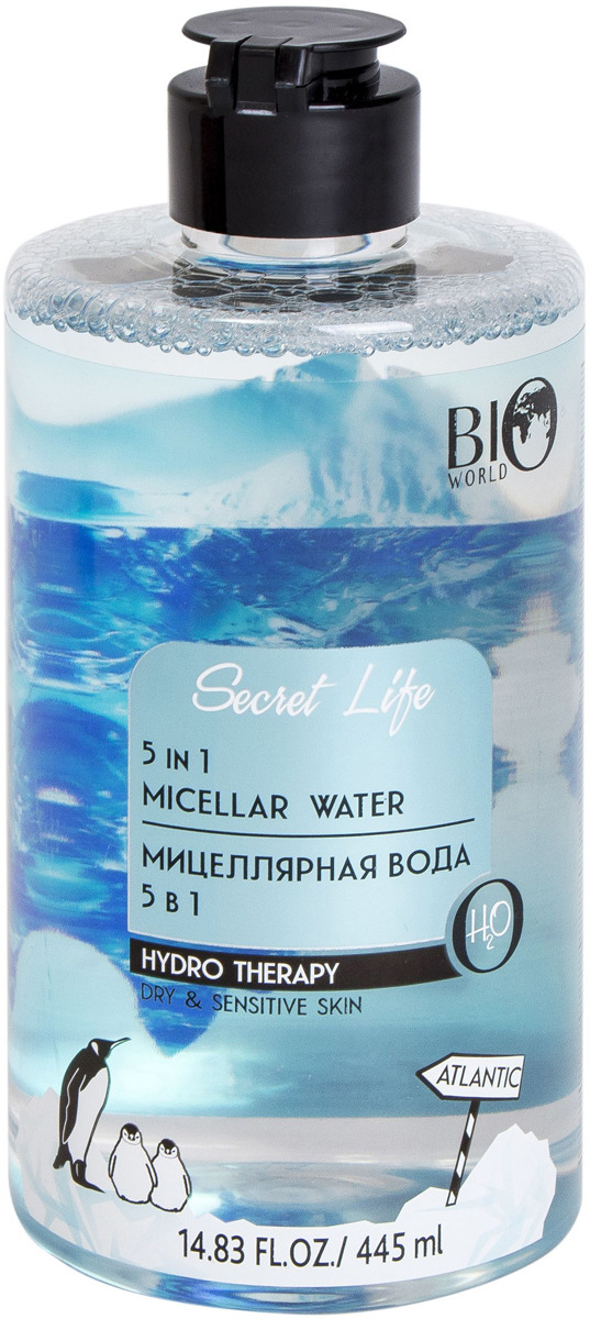 фото Мицеллярная вода 5 в 1 Bio World Hydro Therapy, 445 мл