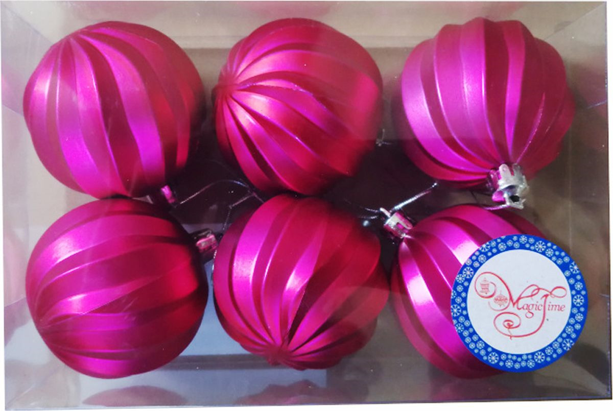 шар феникс present 78504. шары красные глянцевые 6 шт. новогоднее подвесное украшение ассорти шары золотые и красные. пластмассовые шарики. шар 6шт 4см микс.