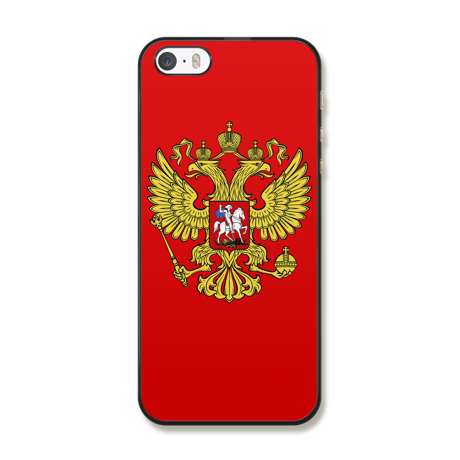 фото Чехол Boom Case "Герб России", для iPhone 5/5S/SE