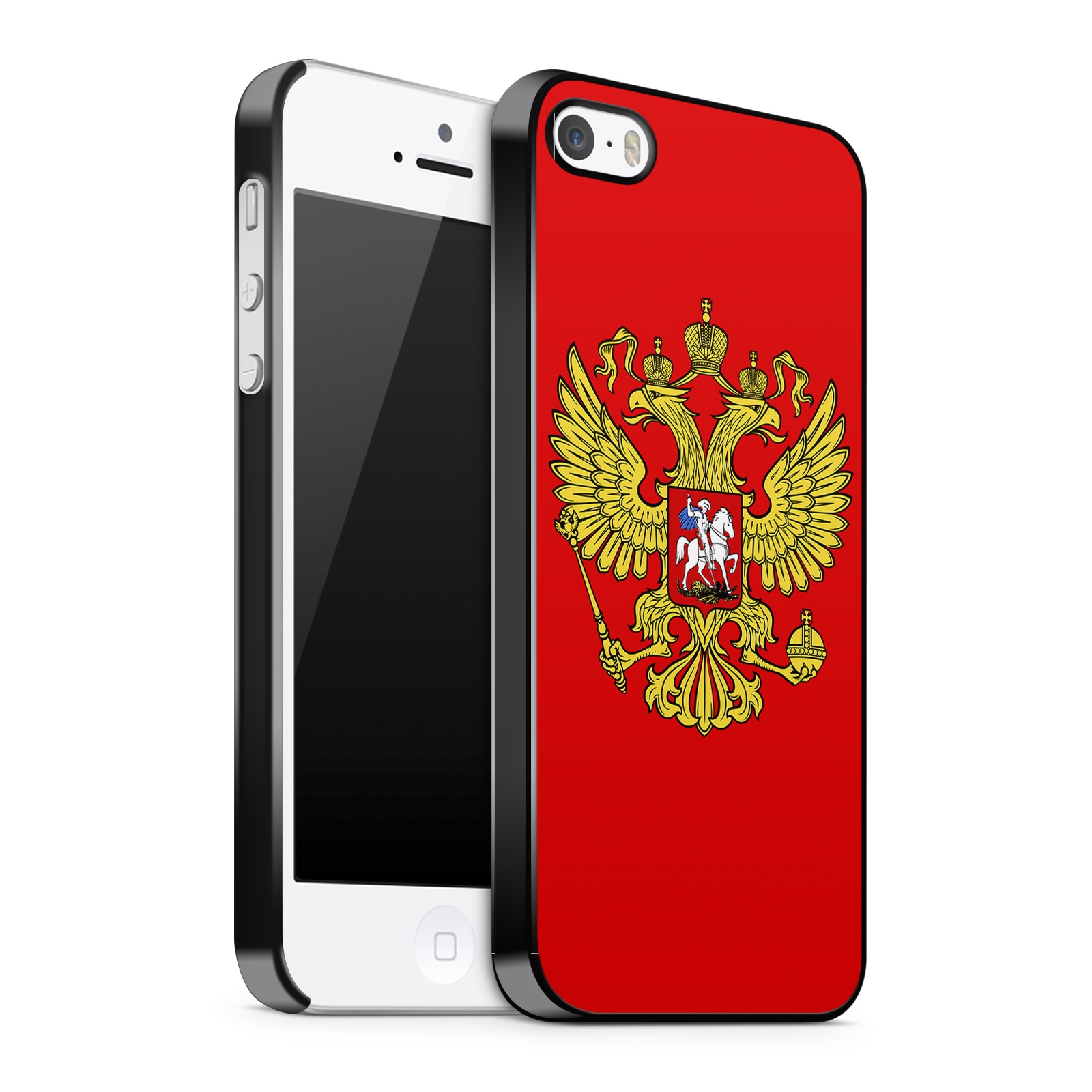 фото Чехол Boom Case "Герб России", для iPhone 5/5S/SE