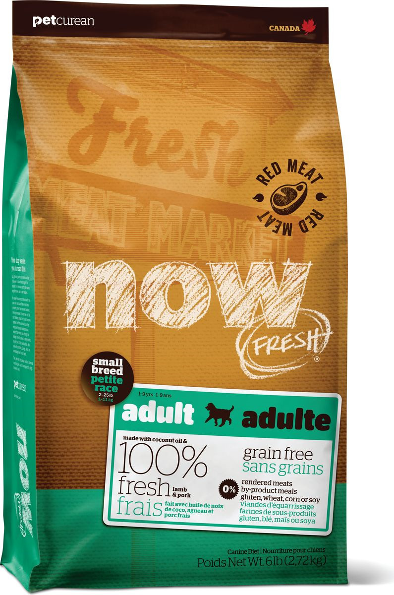 Корм сухой Now Fresh, для взрослых собак малых пород, беззерновой, с ...