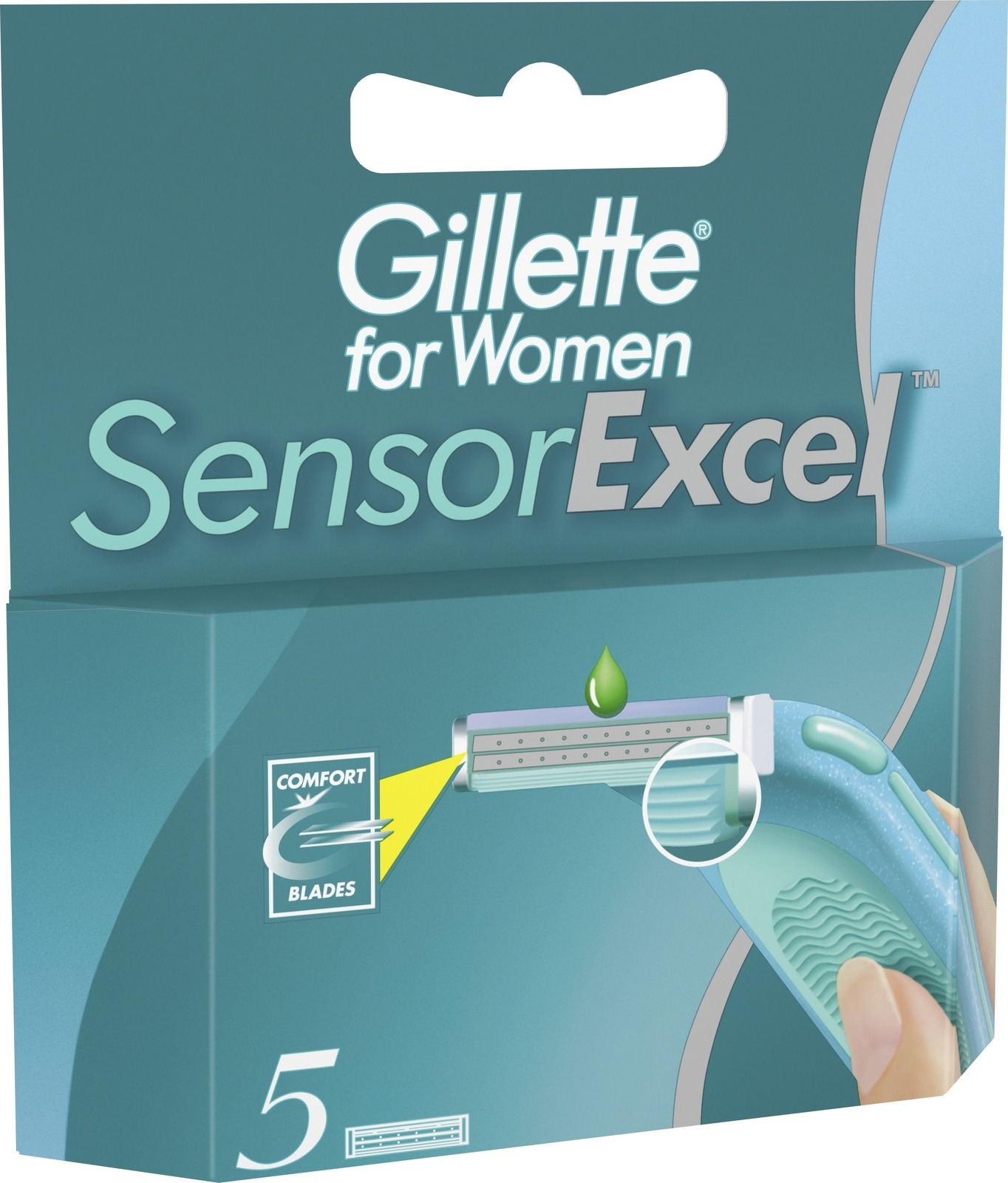 фото Cменные кассеты для бритья SENSOR Excel, 5 шт Gillette