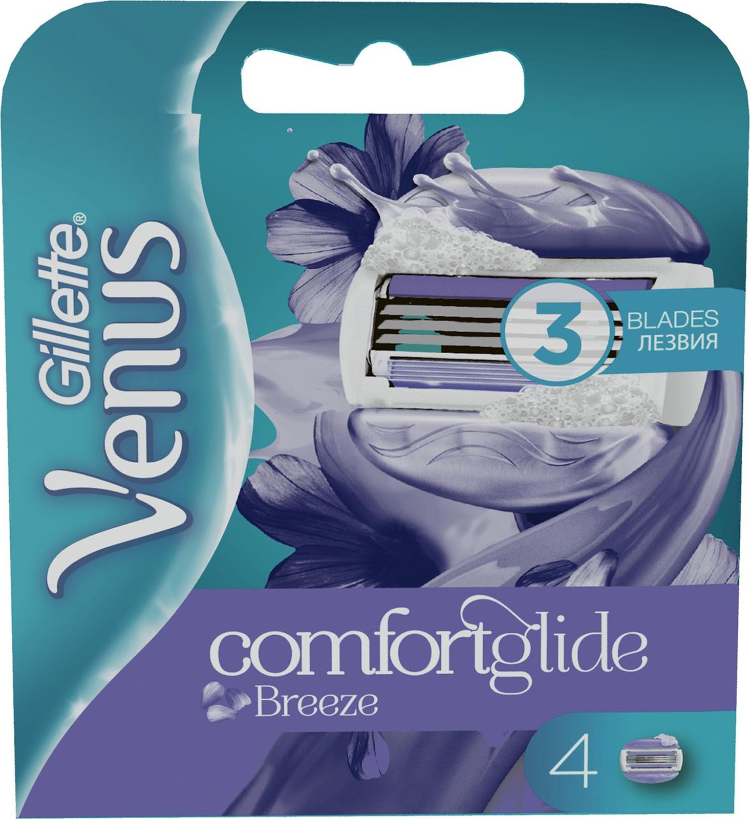 фото Venus Breeze Сменные кассеты для бритья , 4 шт. Gillette venus