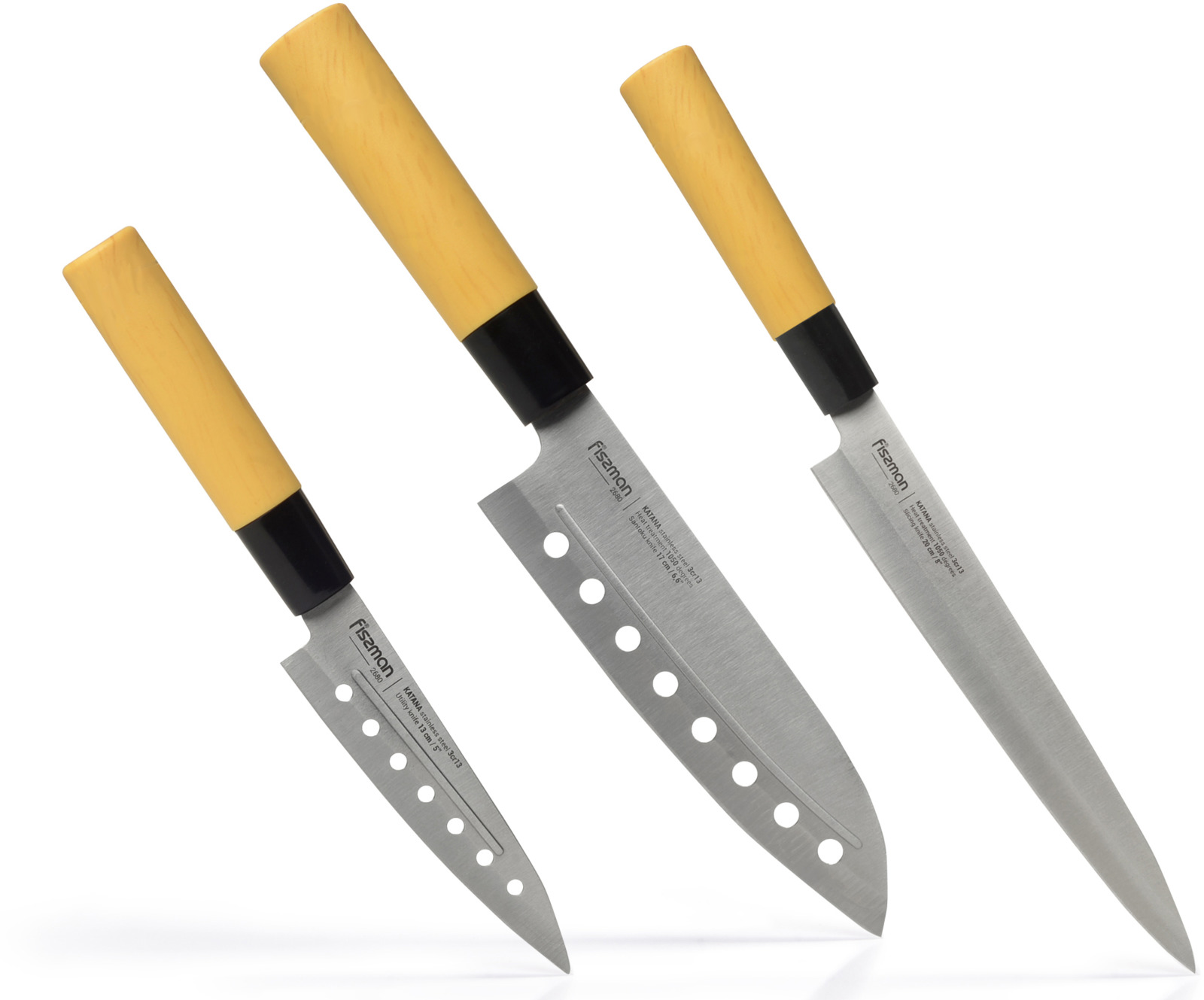 фото Набор ножей Fissman Katana, 3 предмета