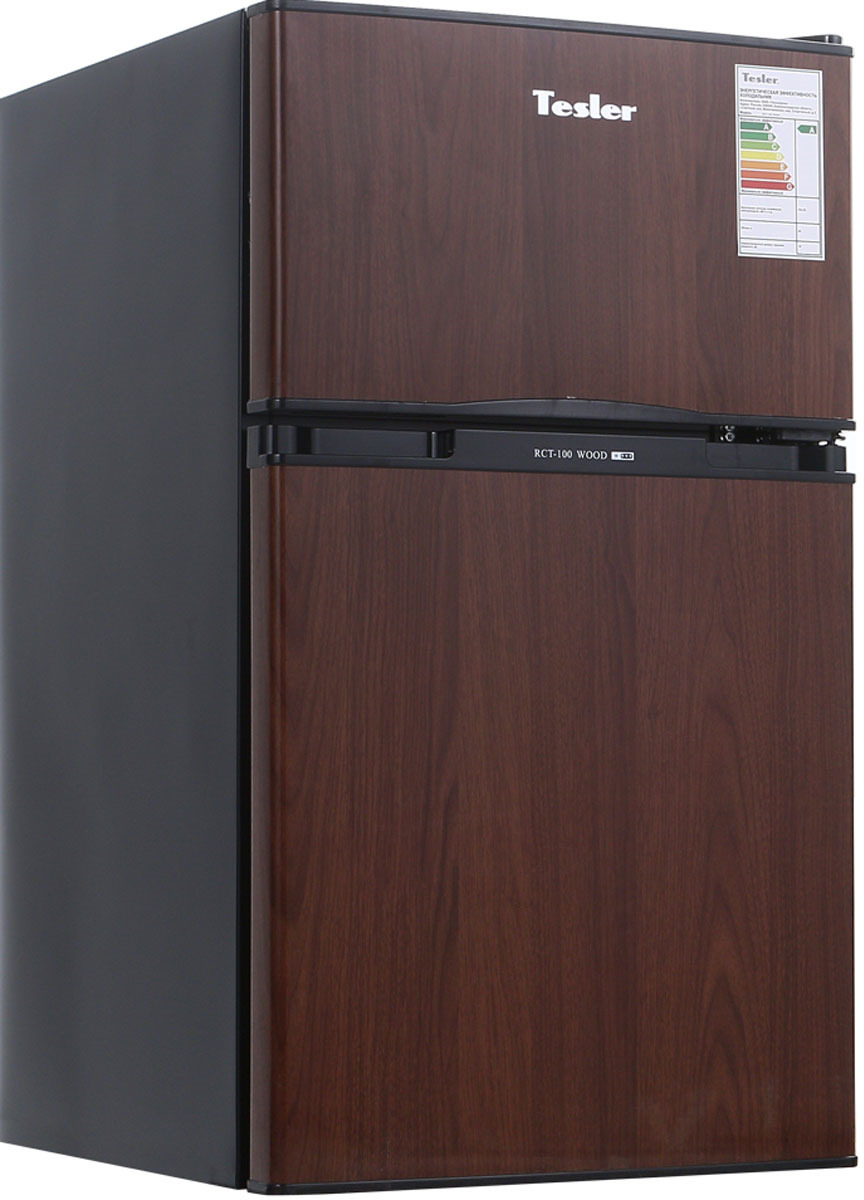 фото Холодильник Tesler RCT-100, коричневый