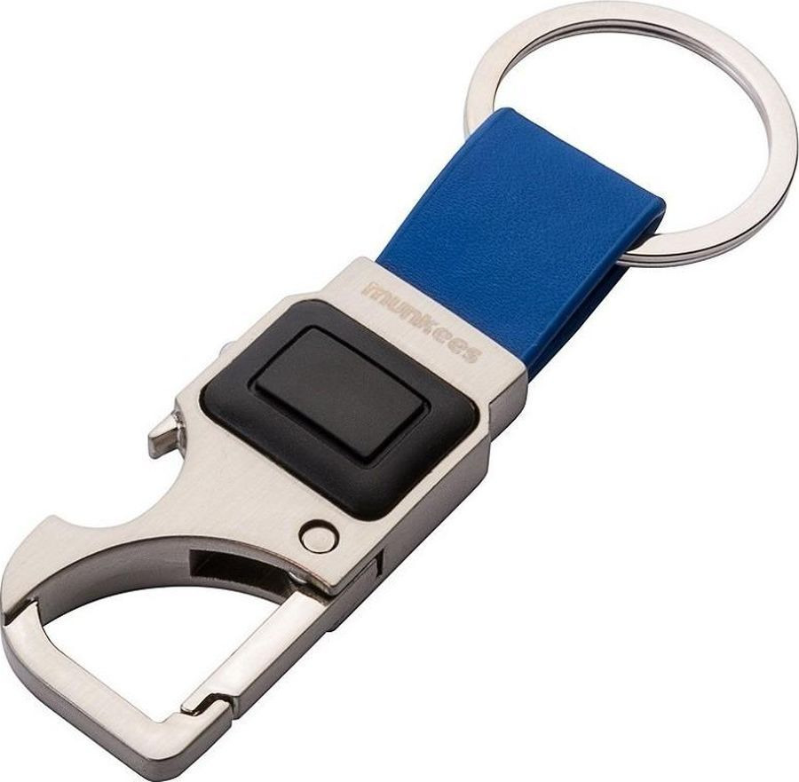 фото Брелок-фонарик Munkees Key Fob, с открывалкой, на карабине, цвет: синий