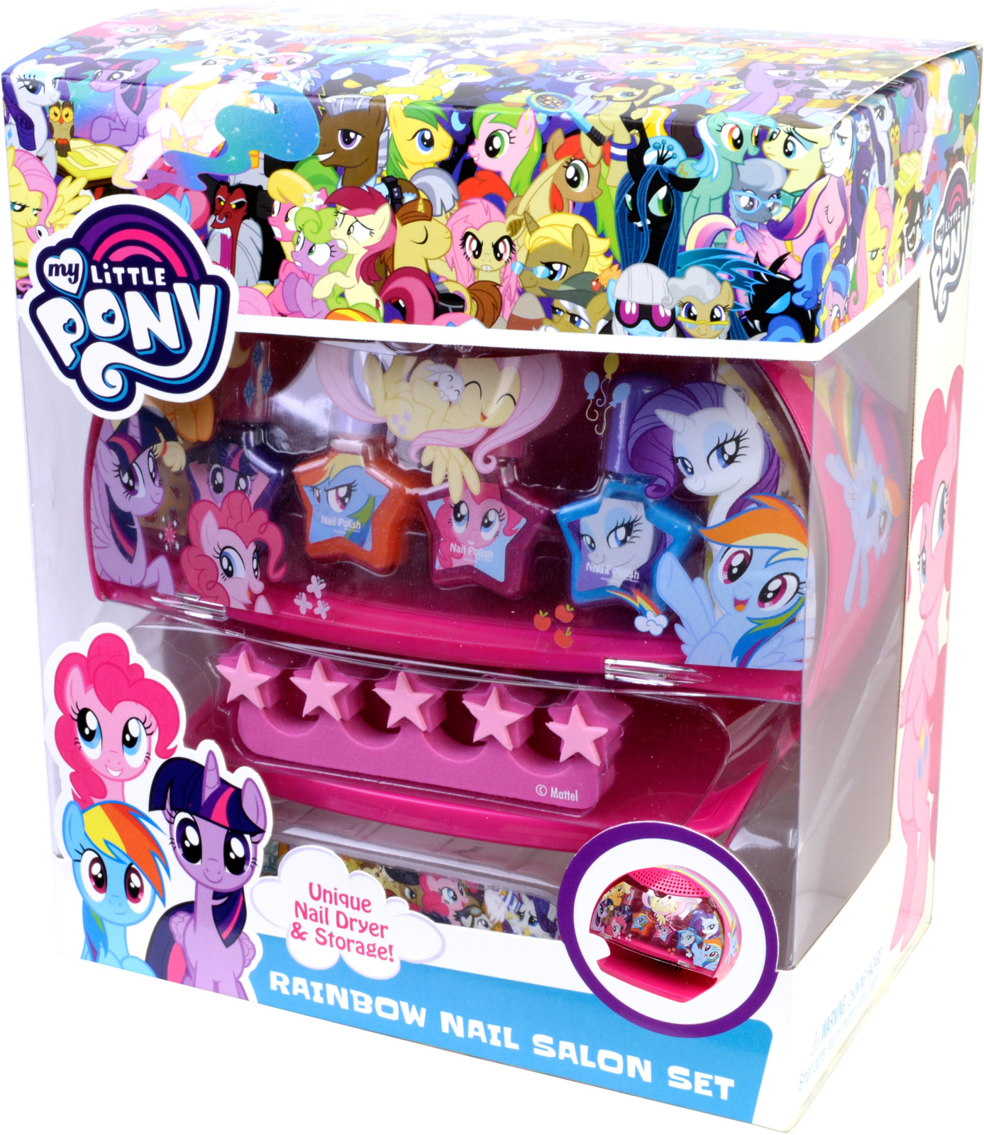 Игровой набор детской декоративной косметики Markwins My Little Pony, с сушкой лака