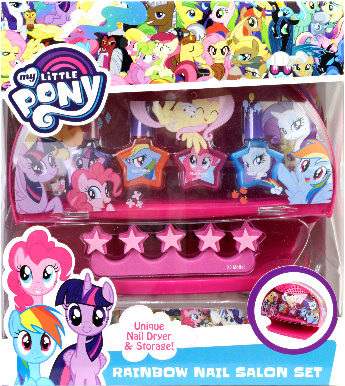 фото Игровой набор детской декоративной косметики Markwins My Little Pony, с сушкой лака