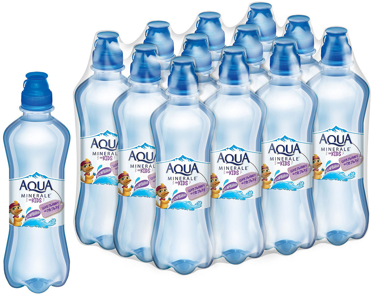 Вода питьевая Aqua Minerale for Kids, для детского питания, 12 шт х 0,35 л