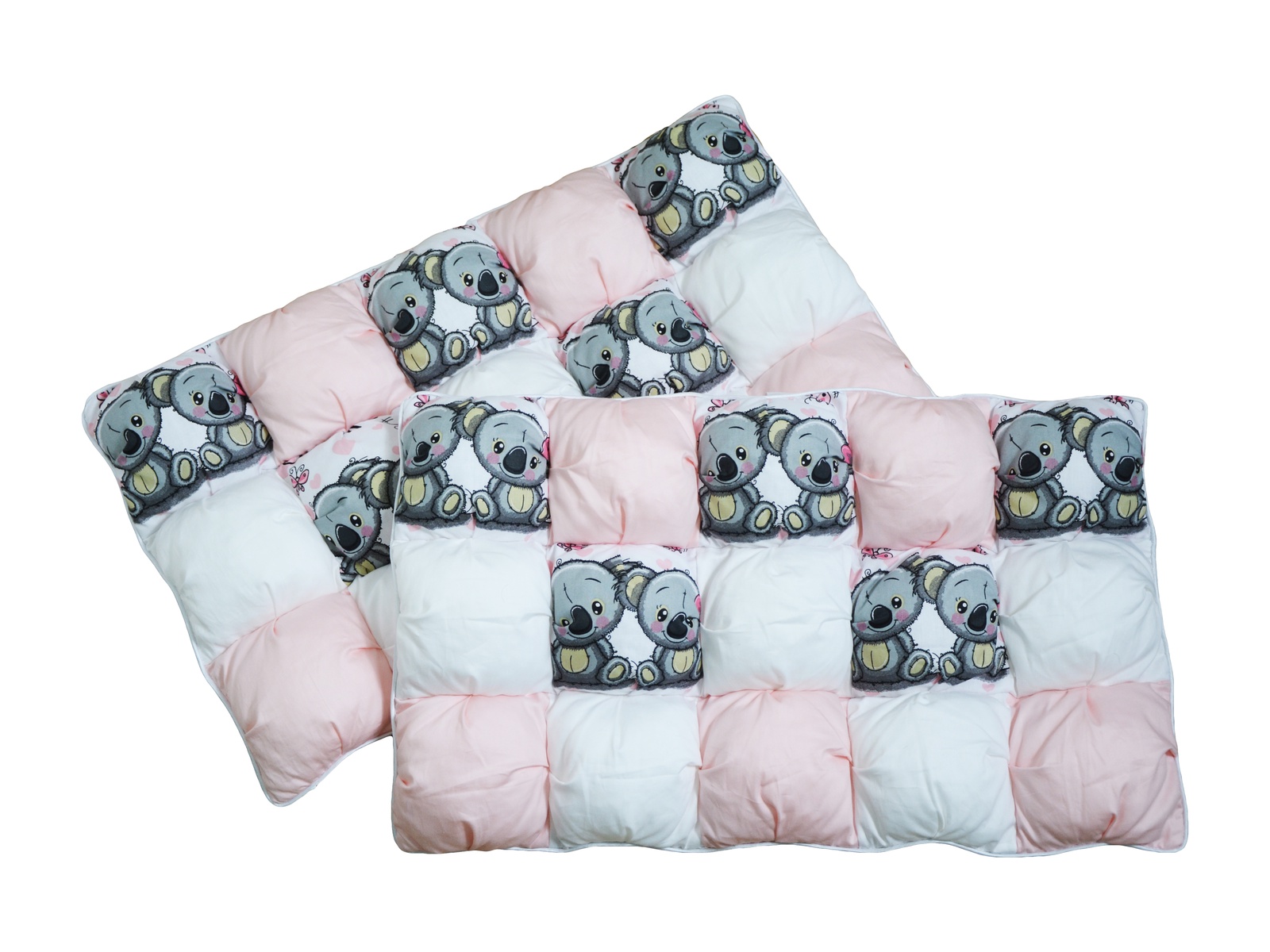 фото Бортики-бомбоны Dream Royal "Коалы-малыши", цвет: белый, розовый, 4 шт