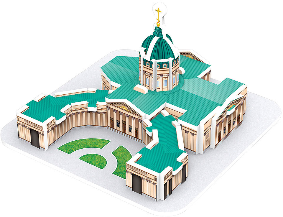 фото 3D Пазл IQ 3D Puzzle "Казанский Собор, СПб"