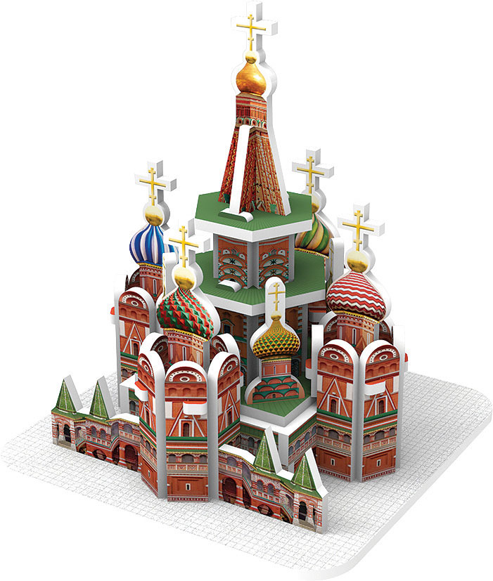 фото 3D Пазл IQ 3D Puzzle "Собор Василия Блаженного, Москва"