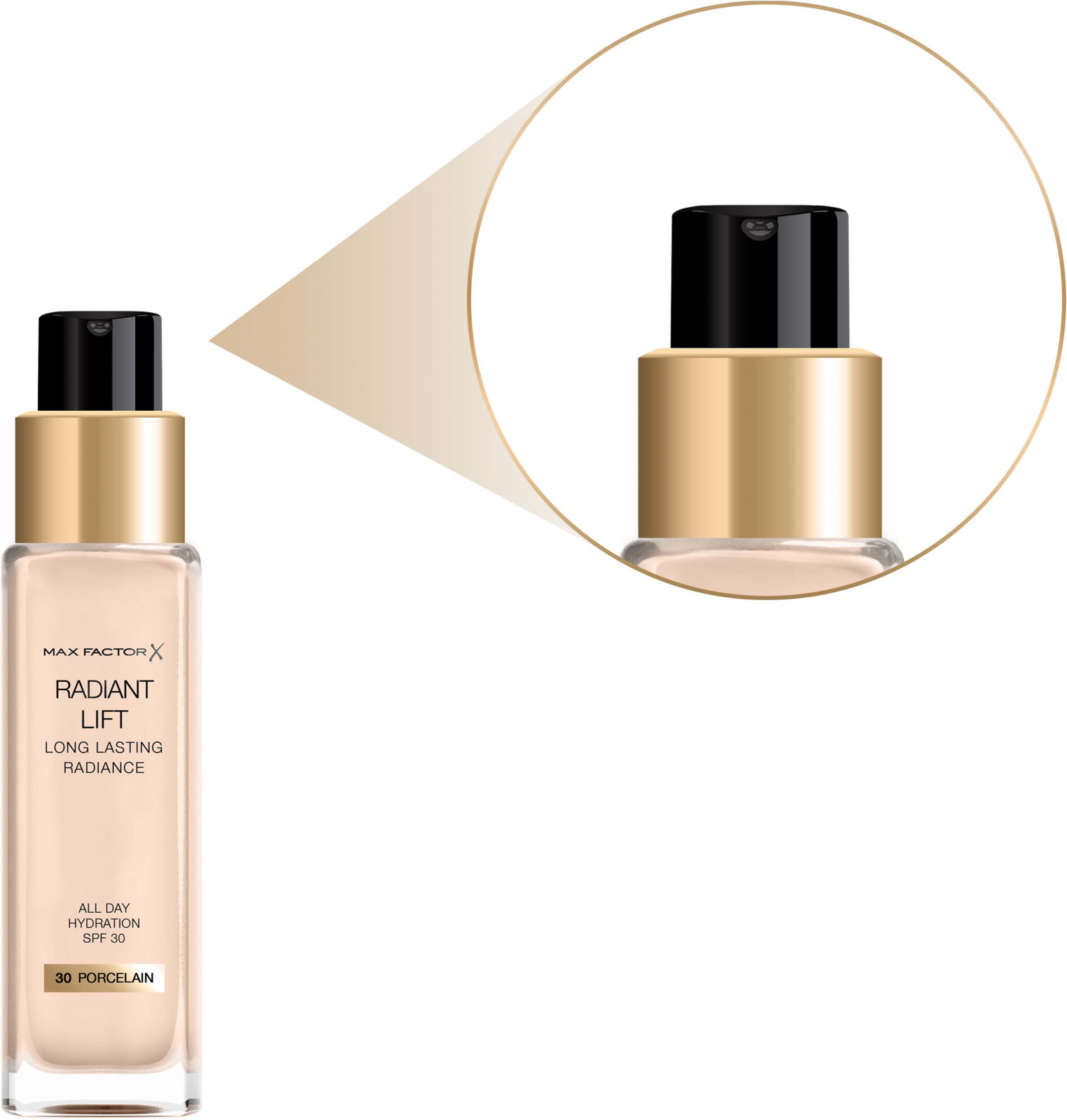 фото Тональная основа Max Factor Radiant Lift Long Lasting Radiance Procelan, тон №30