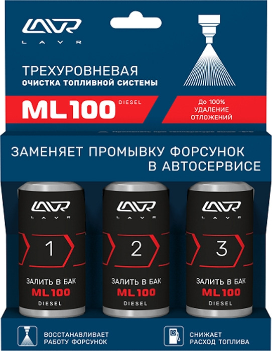 Присадка В Топливо LAVR Ml100 Diesel 3, 120 мл lavr ml102 diesel купить в москве