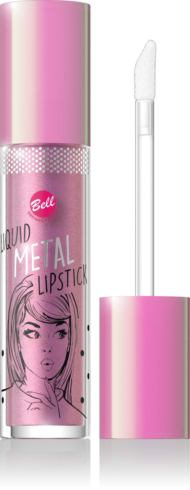 фото Помада жидкая с эффектом металлик Bell Liquid Metal Lipstick, тон №02