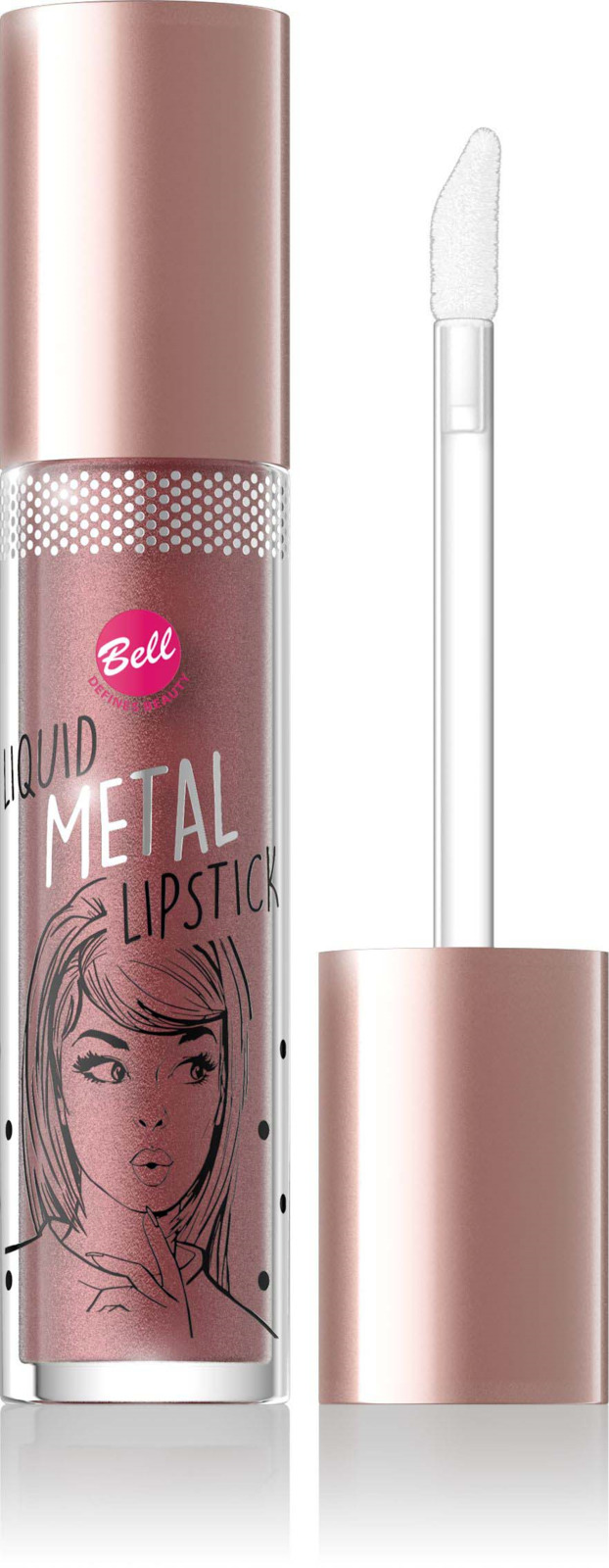 фото Помада жидкая с эффектом металлик Bell Liquid Metal Lipstick, тон №04