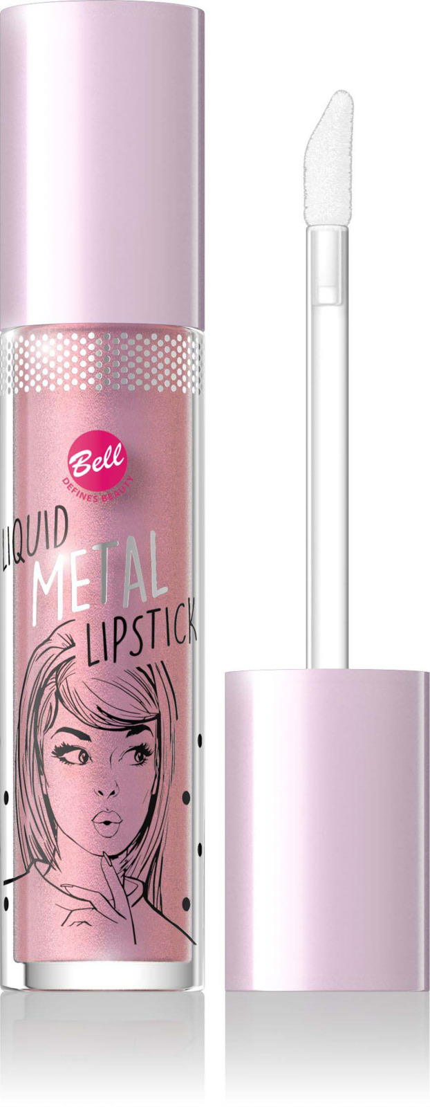 фото Помада жидкая с эффектом металлик Bell Liquid Metal Lipstick, тон №01