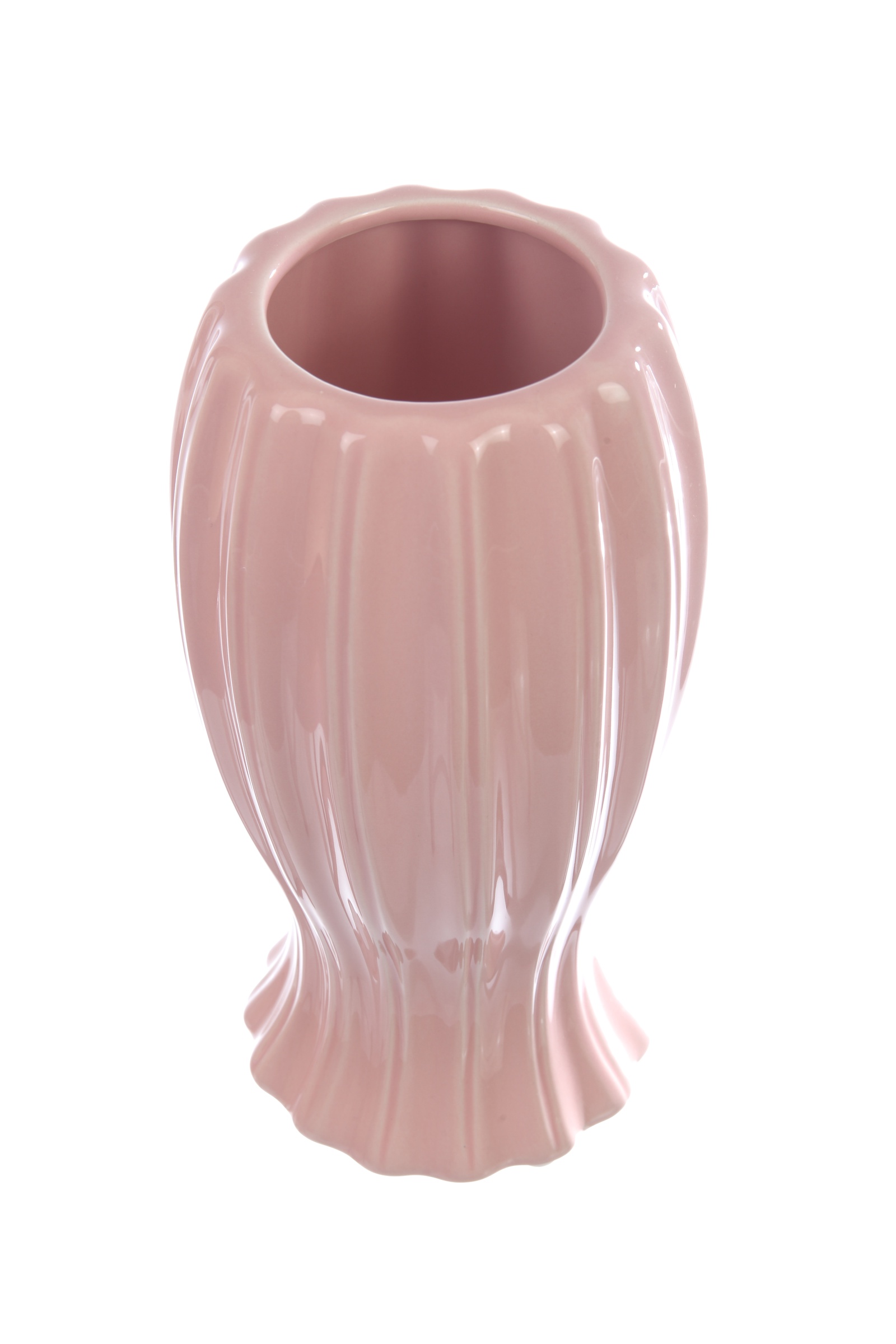 фото Декоративная керамическая ваза, VM-34 розовый Ismatdecor