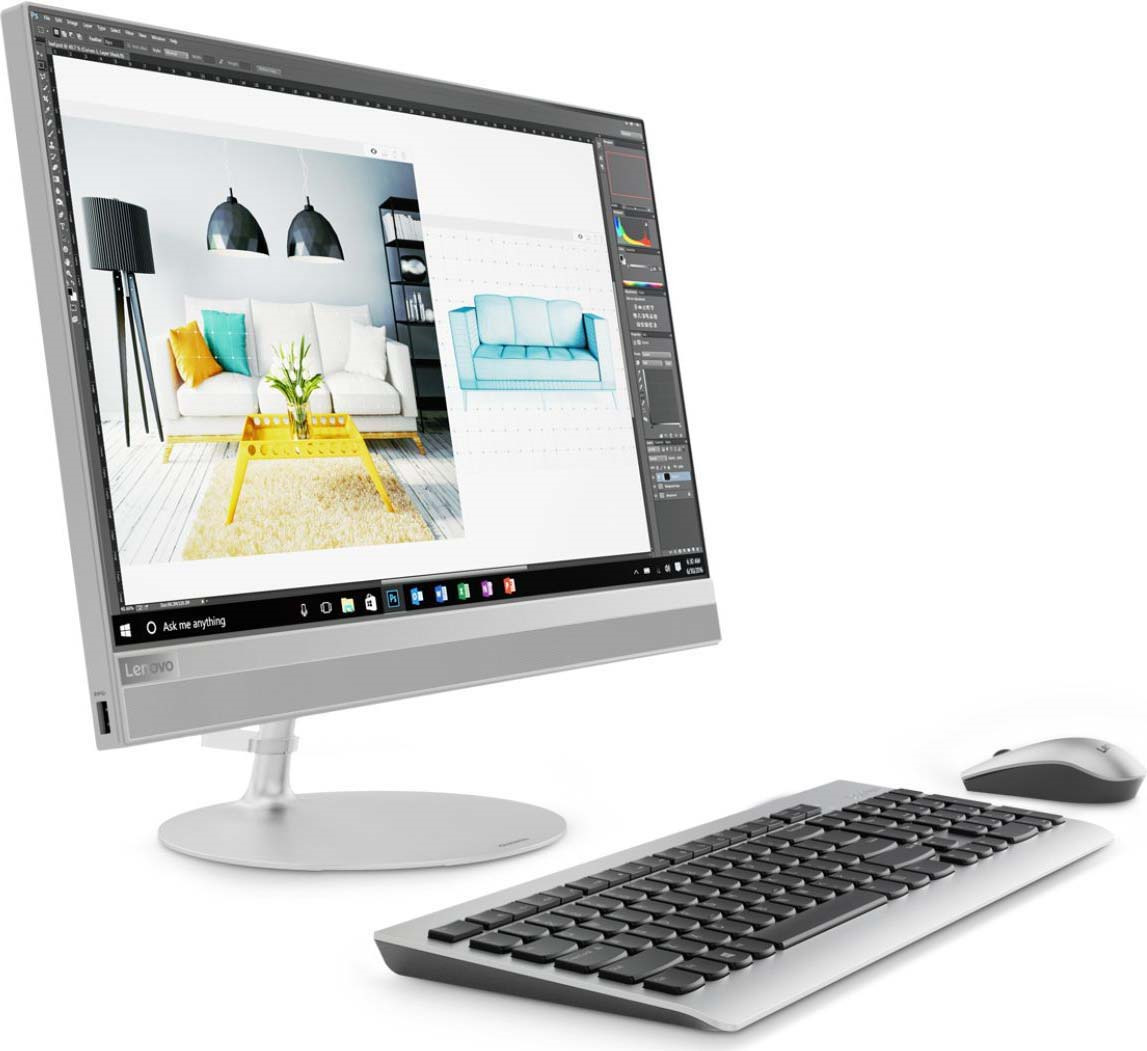 фото Моноблок Lenovo IdeaCentre 520-24IKU, F0D200AJRK, 23.8", серебристый