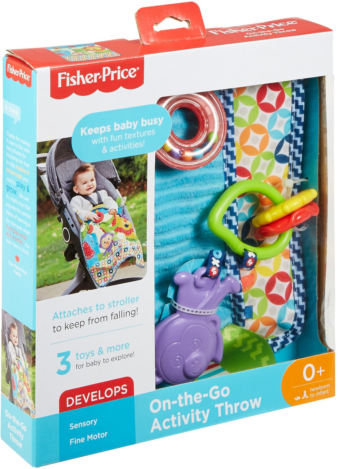 фото Fisher-Price Развивающая игрушка Мягкое одеяло Пойдем на прогулку 40 х 60 см Fisher-price,fisher price newborn