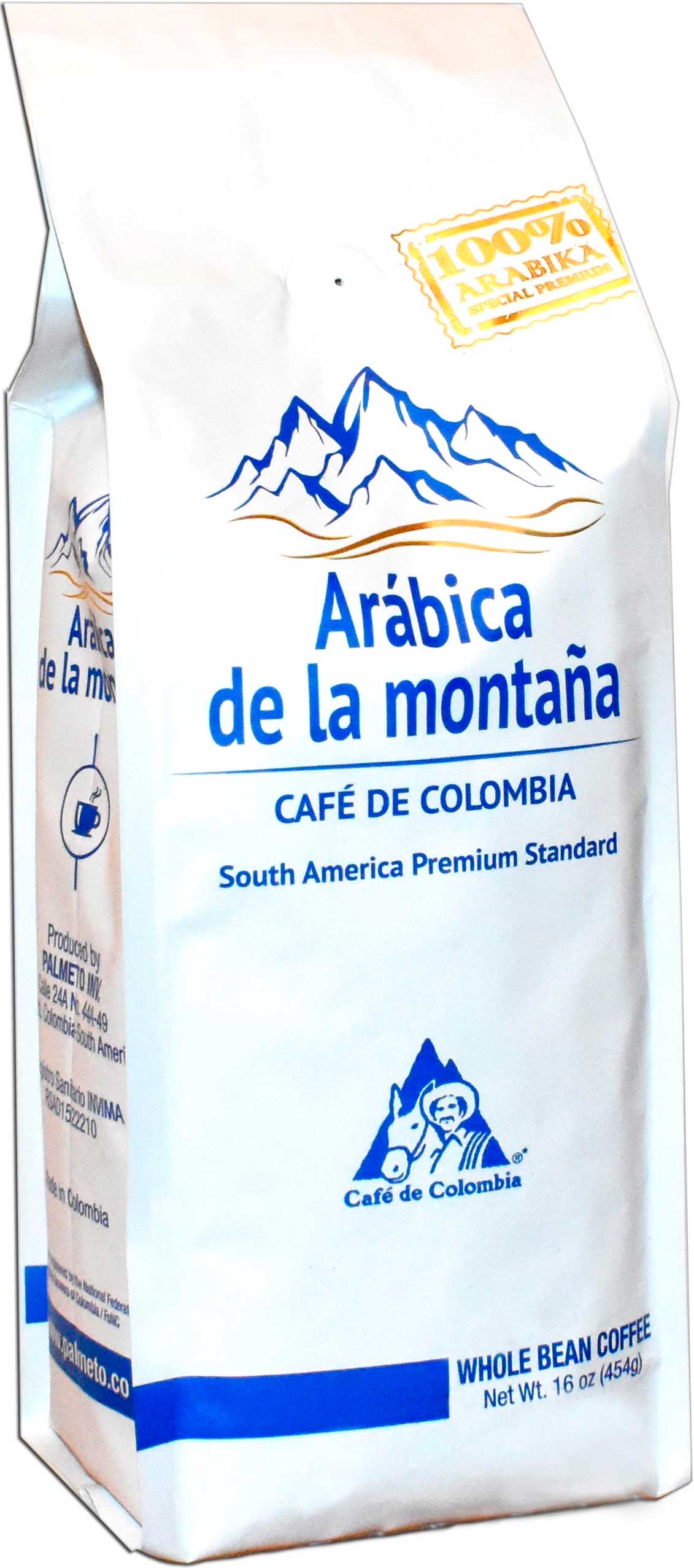 Колумбийский кофе в зернах "Arabica de la montana", 454 г — купить в ...