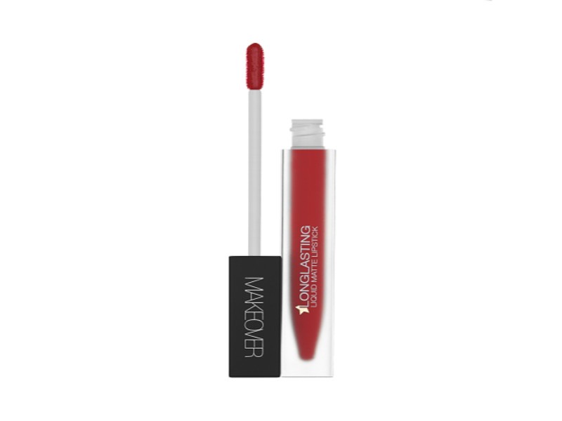 Жидкая матовая помада Makeover Paris Liquid Matte Lipstick Lady Danger, цвет: красный, 6 мл