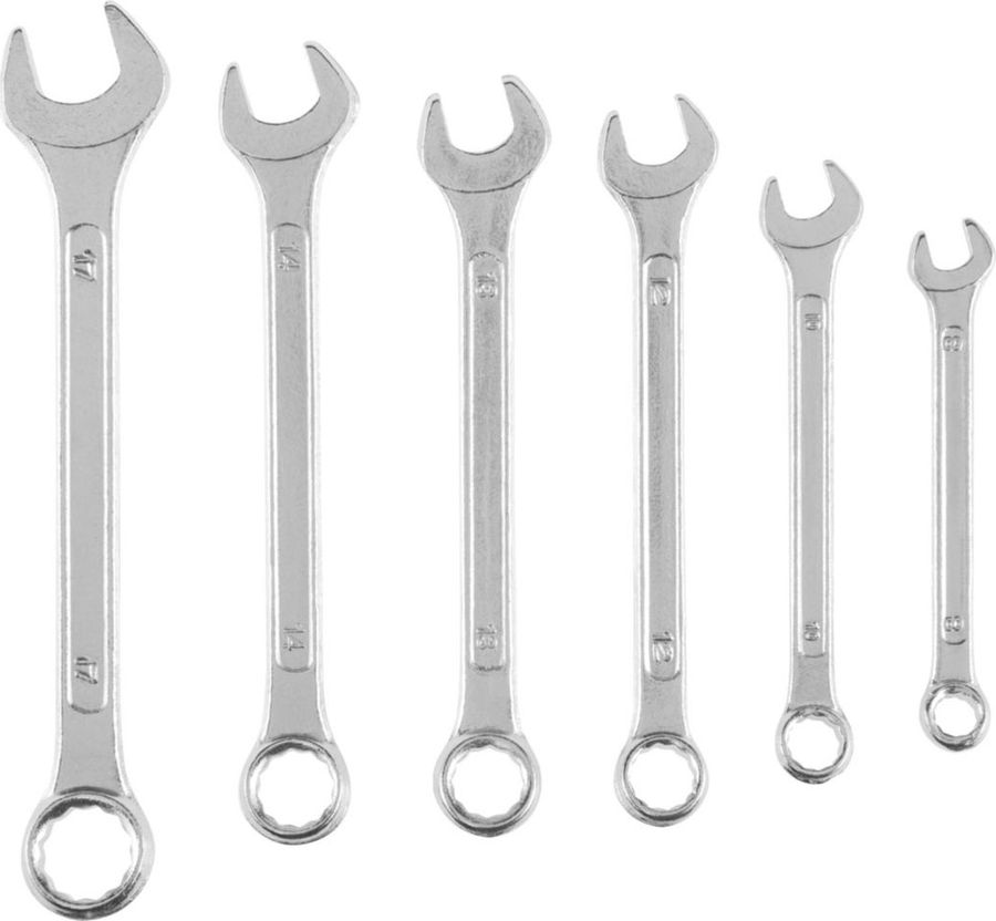 Набор ключей Top Tools, комбинированные, 8-17 мм, 6 шт