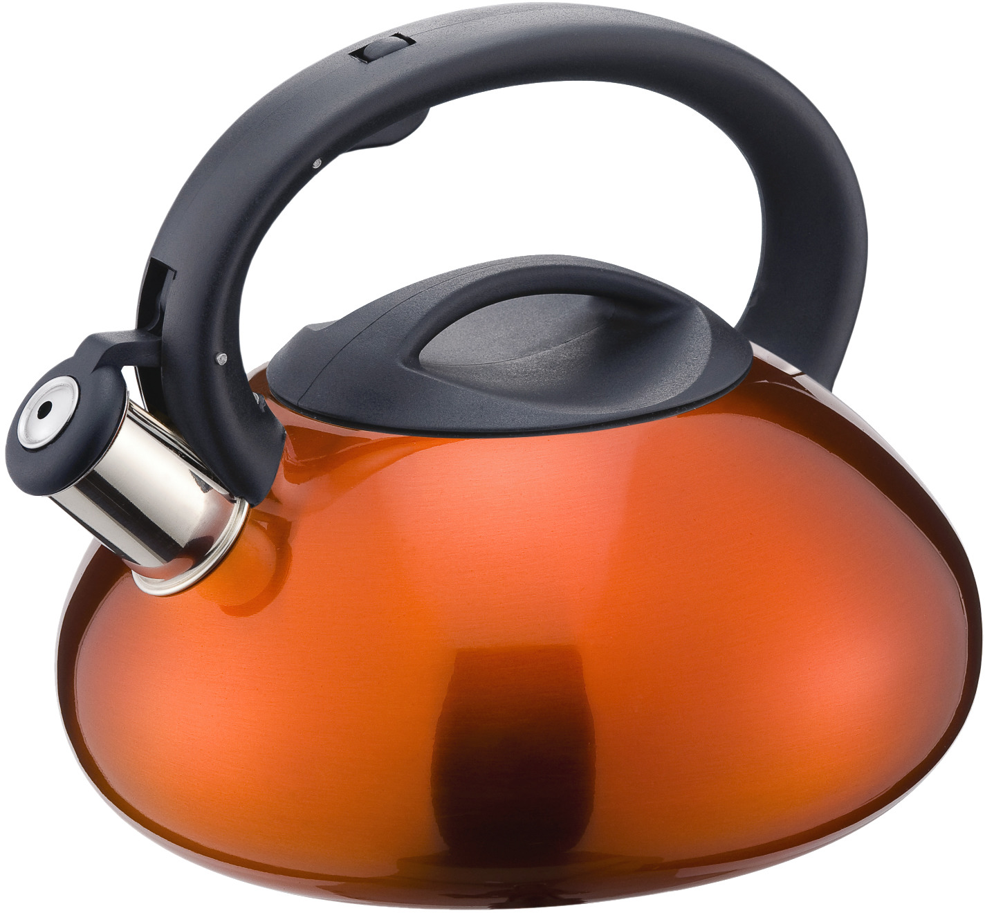 Чайник Mallony MAL-104-O, со свистком, цвет: оранжевый, 3 л