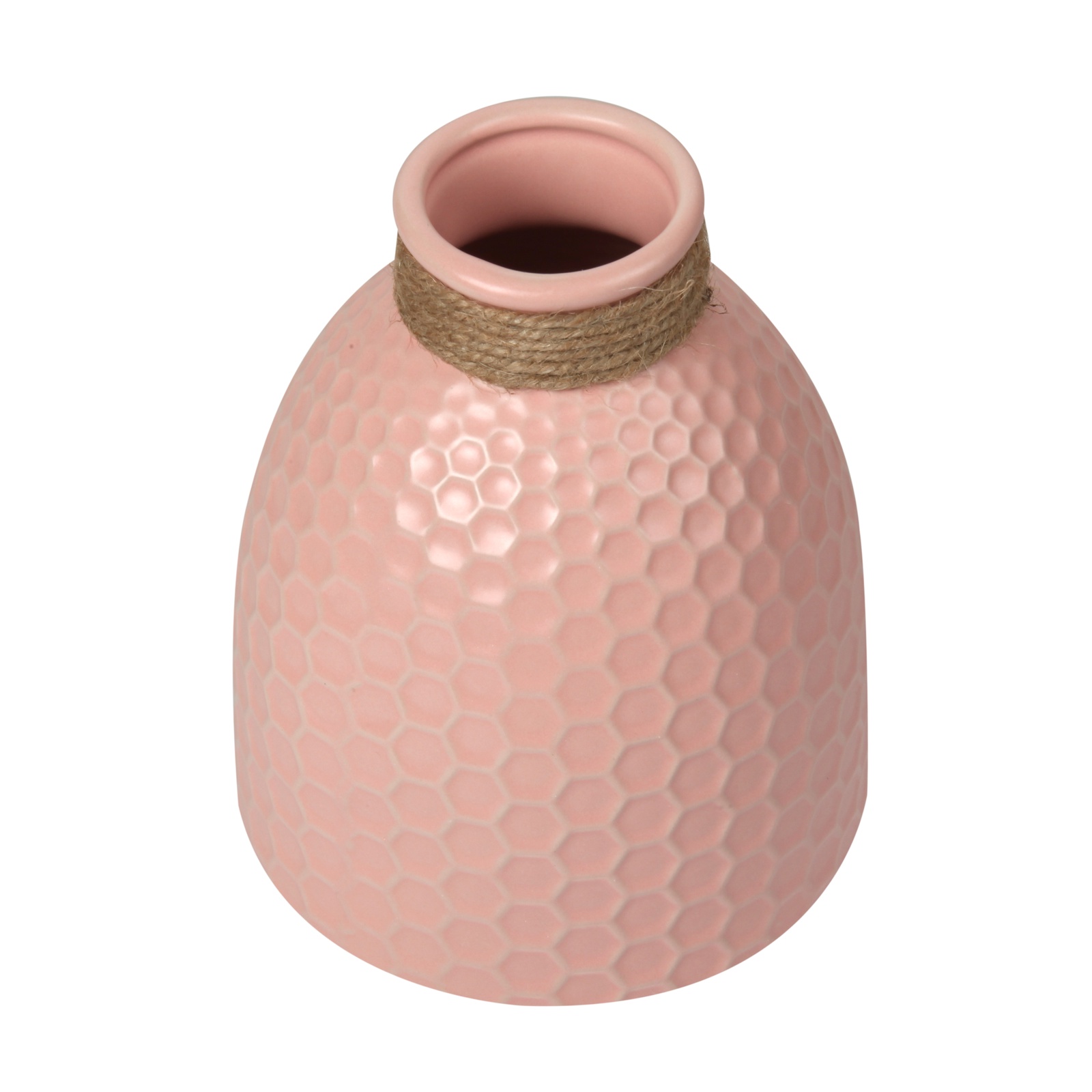 фото Ваза декоративная IsmatDecor, керамическая, розовый, VM-15
