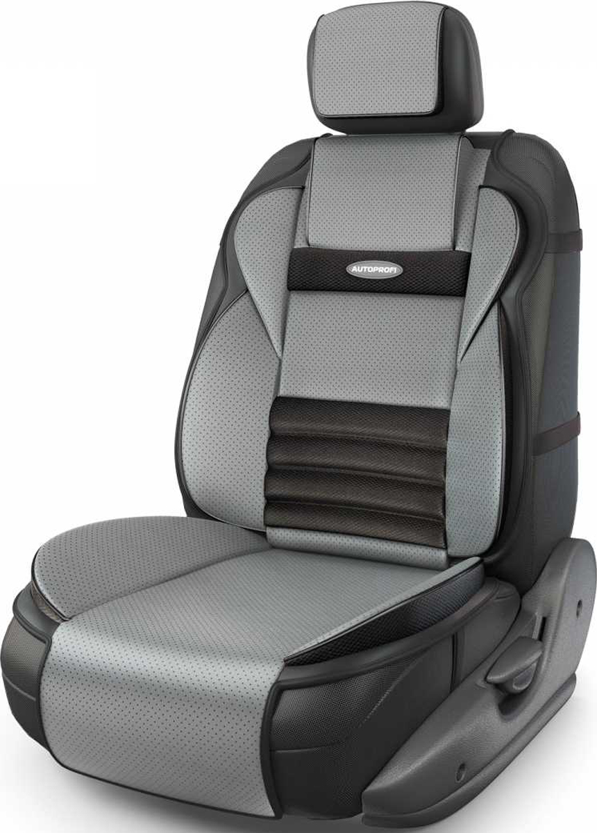 фото Накидка на сиденье Autoprofi Multi Comfort, ортопедическая, 6 упоров, 3 предмета. MLT-320G BK/D.GY