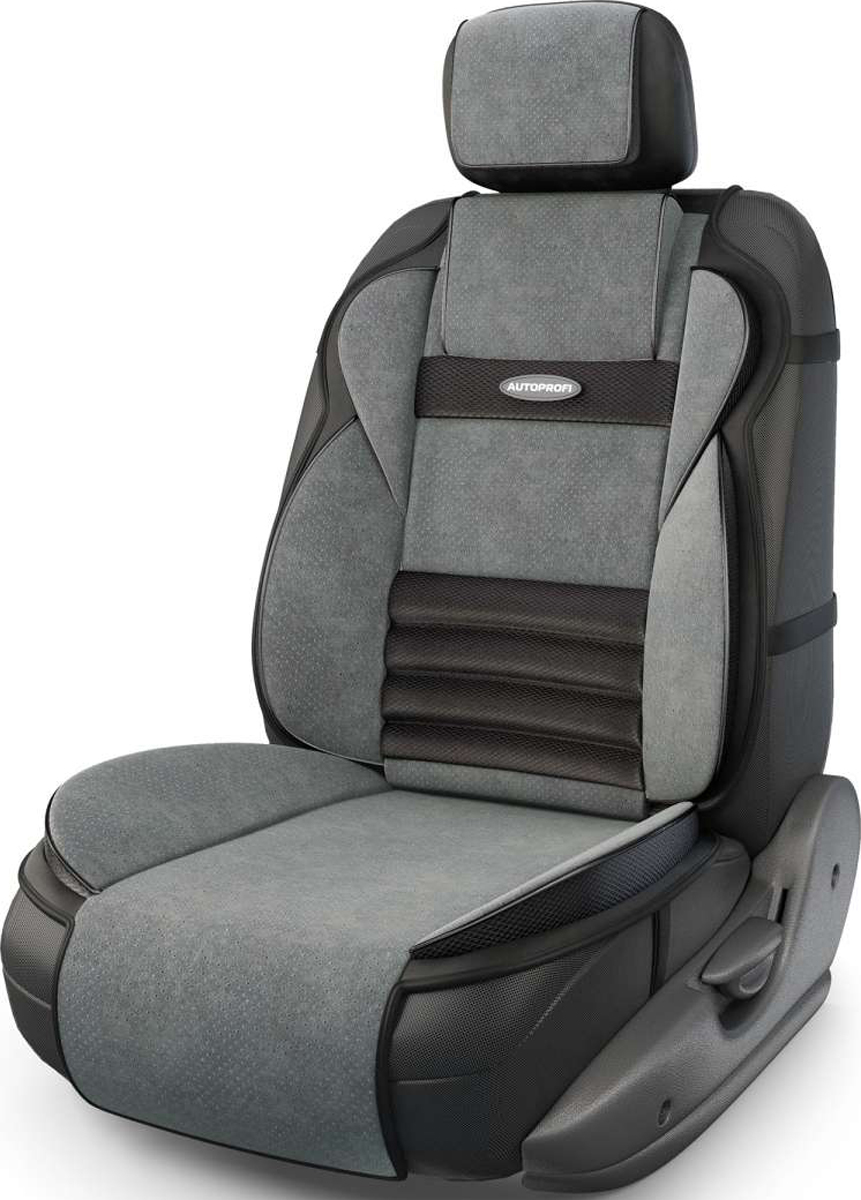 фото Накидка на сиденье Autoprofi Multi Comfort, ортопедическая, 6 упоров, 3 предмета. MLT-320 BK/D.GY