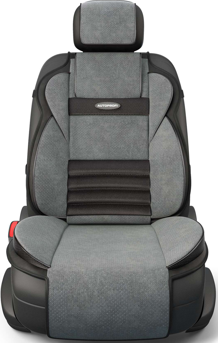 фото Накидка на сиденье Autoprofi Multi Comfort, ортопедическая, 6 упоров, 3 предмета. MLT-320 BK/D.GY