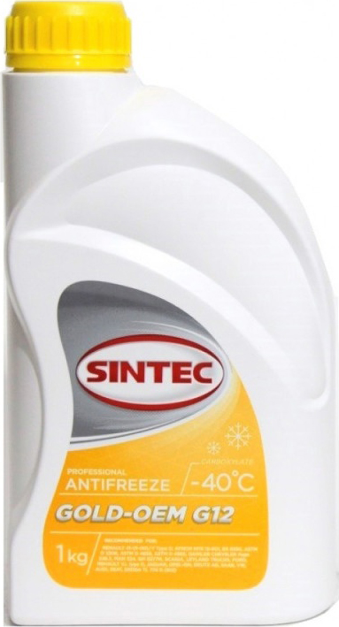 Антифриз sintec gold g12